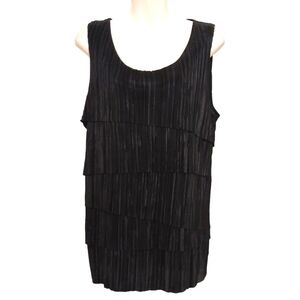 🔵BOGO FREE🔵 Easywear by Chico's Sleeveless Black Top Sz 1 Medium